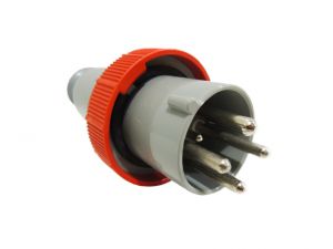 Soquete Macho CEE 3P+T 63A 380/415V 50/60Hz 6H IP67 Palazzoli 477417 Soquete Macho CEE 3P+T 63A 380/415V 50/60Hz 6H IP67 Palazzoli 477417