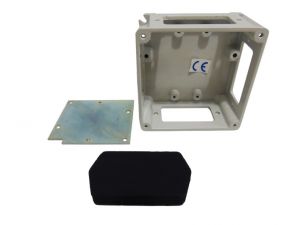 Caixa de Junção de Alumínio 125 x 125 x 63 mm C/ Janela Palazzoli 511214 Caixa de Junção de Alumínio 125 x 125 x 63 mm C/ Janela Palazzoli 511214