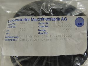 O-Ring PRP 364 Leobersdorfer Maschinenfabrik 6517 O-Ring PRP 364 Leobersdorfer Maschinenfabrik 6517