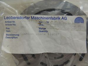 Placa de Coxim 116CGT Leobersdorfer Maschinenfabrik 702097 Placa de Coxim 116CGT Leobersdorfer Maschinenfabrik 702097