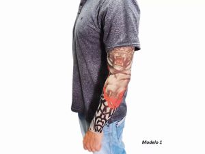 Tatuagem Falsa Fake Tattoo Sleeve Segunda Pele Tatuagem Falsa Fake Tattoo Sleeve Segunda Pele