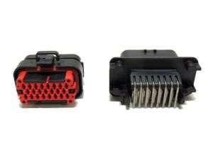 Conjunto Conector Tyco Fêmea + Macho 23 Posições Amp Seal Plug Conjunto Conector Tyco Fêmea + Macho 23 Posições Amp Seal Plug