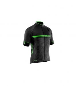 Camisa De Ciclismo Strike Refactor Preta e Verde Tamanho M Camisa De Ciclismo Strike Refactor Preta e Verde Tamanho M