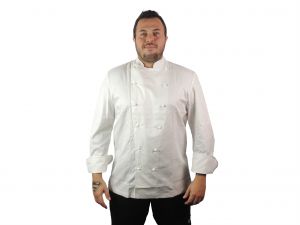 Dólmã Chef de Cozinha Bragard Branco Grand Chef Manga Longa sem Bolso Dólmã Chef de Cozinha Bragard Branco Grand Chef Manga Longa sem Bolso
