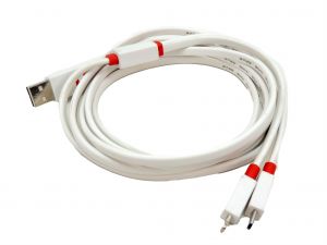 Cabo Usb Carregador/Transferência De Dados Branco Cabo Usb Carregador/Transferência De Dados Branco
