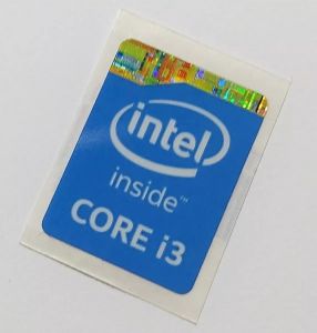 Adesivo Original Intel Core I3 4º E 5° Geração Fundo Azul Adesivo Original Intel Core I3 4º E 5° Geração Fundo Azul
