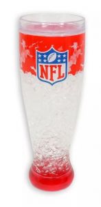Copo Taça Chopp Pilsner NFL Vermelho Gel Congelante 450ML Copo Taça Chopp Pilsner NFL Vermelho Gel Congelante 450ML