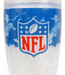 Copo Taça Chopp Pilsner NFL Azul Gel Congelante 450ML Copo Taça Chopp Pilsner NFL Azul Gel Congelante 450ML