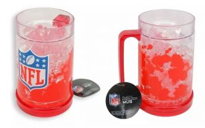 Caneca Chopp Nfl Vermelha Gel Congelante Térmico 490ml Caneca Chopp Nfl Vermelha Gel Congelante Térmico 490ml