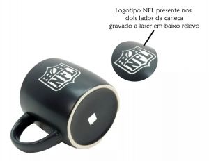 Caneca Café Nfl 330ml Cerâmica Caneca Café Nfl 330ml Cerâmica