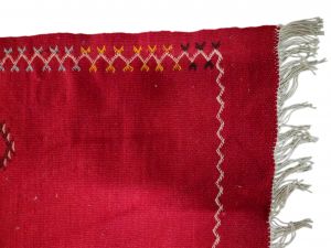 Tapete Algodão Vermelho - 6,15x3,90cm Tapete Algodão Vermelho - 6,15x3,90cm