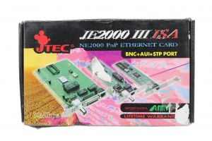 Placa de Rede Jtec Je2000 3ISA NE2000 PNP Ethernet Card Placa de Rede Jtec Je2000 3ISA NE2000 PNP Ethernet Card