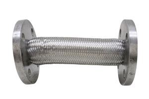 Tubo Flexível Metálico Inox Flangeado Compensador 2,2 Polegadas Tubo Flexível Metálico Inox Flangeado Compensador 2,2 Polegadas