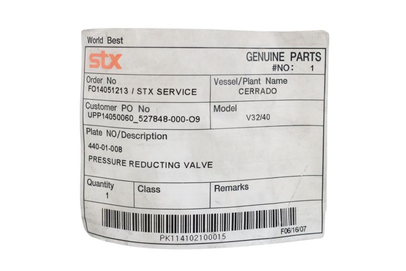 Válvula Redutora de Pressão STX 440-01-008 Nova Flangeada DN50 Classe 10K Válvula Redutora de Pressão STX 440-01-008 Nova Flangeada DN50 Classe 10K