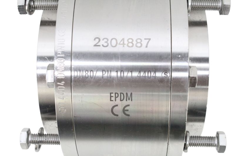 Válvula Borboleta Sanitária Inox 1.4404 DN80 PN10 EPDM Acabamento Espelhado Válvula Borboleta Sanitária Inox 1.4404 DN80 PN10 EPDM Acabamento Espelhado