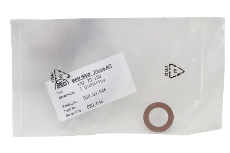 Kit de Vedação MAN B&W Diesel KSZ 70/150 050.05.CPL Original Náutico/Industrial Kit de Vedação MAN B&W Diesel KSZ 70/150 050.05.CPL Original Náutico/Industrial