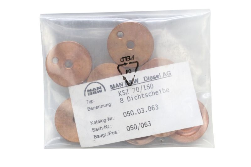 Kit de Vedação MAN B&W Diesel KSZ 70/150 050.05.CPL Original Náutico/Industrial Kit de Vedação MAN B&W Diesel KSZ 70/150 050.05.CPL Original Náutico/Industrial