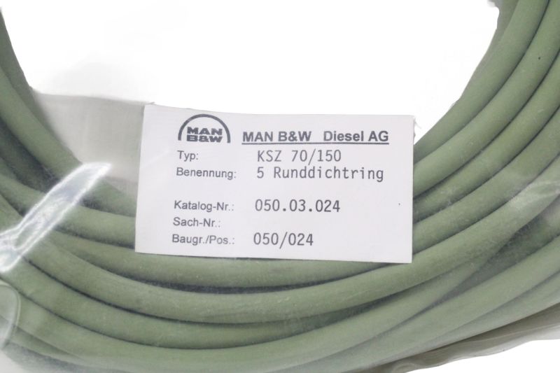 Kit de Vedação MAN B&W Diesel KSZ 70/150 050.05.CPL Original Náutico/Industrial Kit de Vedação MAN B&W Diesel KSZ 70/150 050.05.CPL Original Náutico/Industrial