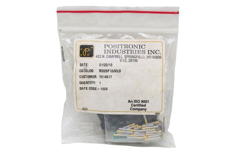 Kit Conector Fêmea Positronic 25 Pinos Completo RD25F10JVL0 Kit Conector Fêmea Positronic 25 Pinos Completo RD25F10JVL0