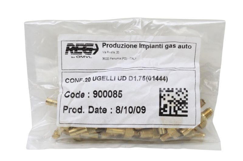 Kit 20 Bicos GNV REG OMVL AEB Ugelli UD D1.75 900085 Latão Kit 20 Bicos GNV REG OMVL AEB Ugelli UD D1.75 900085 Latão