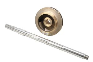 Eixo Naniwa Pump 56 mm  1,09 m Inox Com Turbina Impelidor B4-11-0044