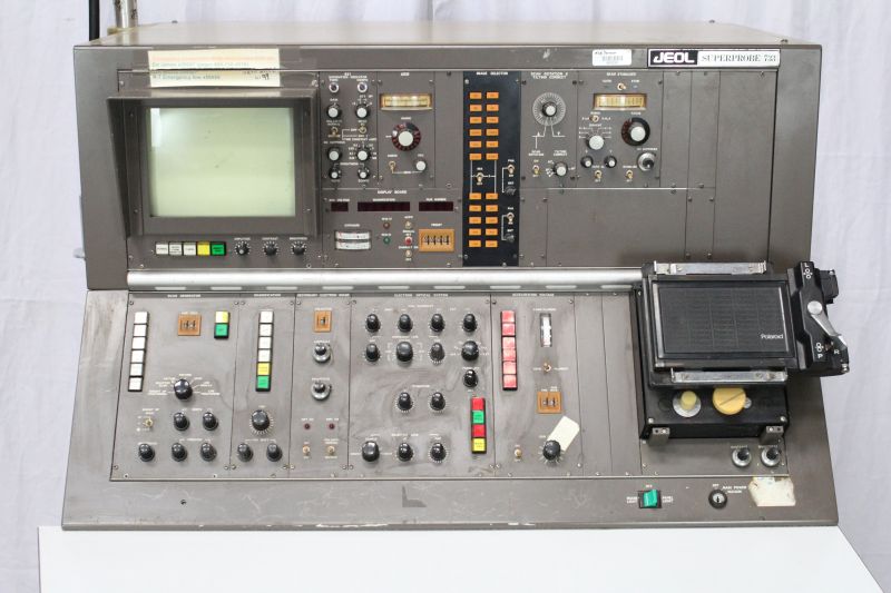 Unidade de Controle / Console JEOL Superprobe JXA-733 Electron Probe X-Ray Microanalyzer Unidade de Controle / Console JEOL Superprobe JXA-733 Electron Probe X-Ray Microanalyzer