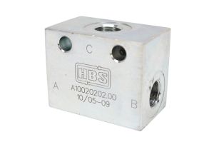 V�lvula Seletora 1/4 HBS A10020202.00 Bloco Alum�nio