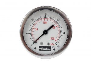 Manômetro Parker 200 kPa 30 psi Manômetro Parker 200 kPa 30 psi
