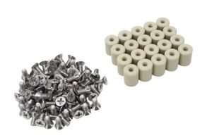 Kit 20 Colunas Cerâmica Separador De Isolamento Com Parafusos 13x9mm Kit 20 Colunas Cerâmica Separador De Isolamento Com Parafusos 13x9mm