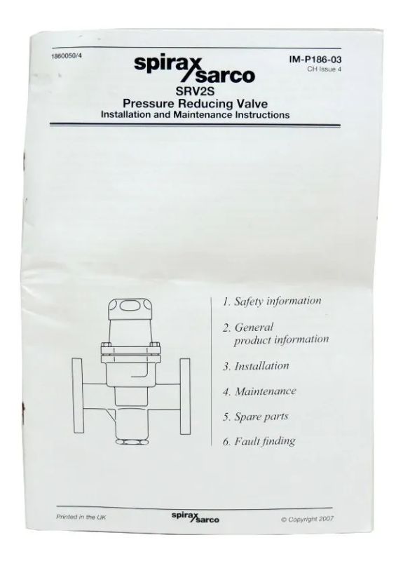 Válvula Redutora de Pressão Spirax Sarco SRV2S 1/2 Inox PN25 Válvula Redutora de Pressão Spirax Sarco SRV2S 1/2 Inox PN25