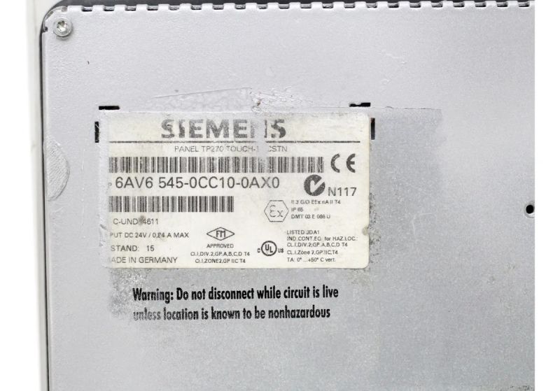 LCD CLP Siemens IHM 6av6545-0cc10-0ax0 Simatic Multi Panel LCD CLP Siemens IHM 6av6545-0cc10-0ax0 Simatic Multi Panel