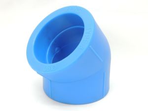 Joelho Tubo Azul Conex�o Ppr 45� 90mm Agua Quente E Fria
