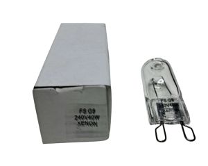 L�mpada Hal�gena G9 Xenon 40W 220V Capsula Clara Decorativa