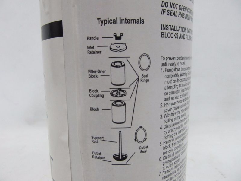 Lote de Cores Filtro Secador 48cuin Totaline P506-8D48 Sporlan RC-4864 Lote de Cores Filtro Secador 48cuin Totaline P506-8D48 Sporlan RC-4864