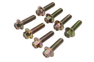 Lote 8 Parafusos Sextavados M8X37 Classe 8.8 Com Flange 18mm