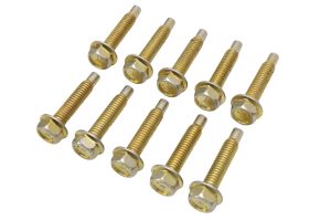 Lote 10 Parafusos Flangeados M8x45 com Pino Guia Classe 4.8