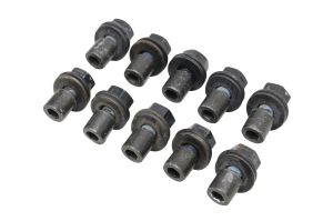 Kit 10 Parafuso M6x18 Sextavado Zincado Com Porca e Arruelas