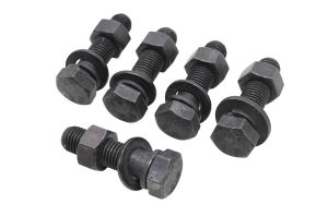 Kit 6 Parafusos com Arruela Automotivo M14X60 Sextavado 8.8