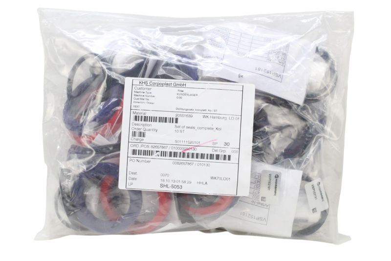 Kit Vedação KHS Original Molde Sopro PET 50378871 94171714 Kit Vedação KHS Original Molde Sopro PET 50378871 94171714