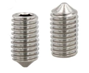 Parafuso Prisioneiro Allen M4x7 Inox A2 DIN 914 ISO 4027 Lote