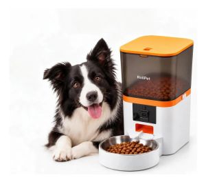 Comedouro Inteligente RoilPet 6L Wi-Fi com C�mera 1080p e 1 Pote Inox